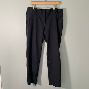 Talbots Newport dark‎ navy blue straight leg stretch casual career dress pants
